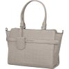 Burkely Casual Cayla világosszürke női bőr kézitáska 38 x 23 cm