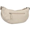 Burkely Lush Lucy törtfehér női bőr oldaltáska, crossbody 30 x 15 cm