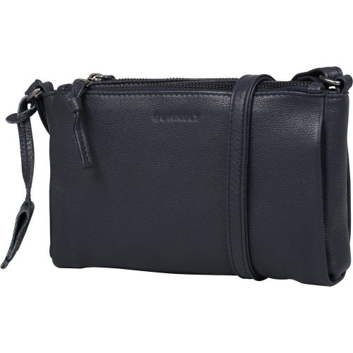 Burkely Lush Lucy konyakbarna női bőr mini válltáska, crossbody 22 x 14 cm