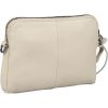 Burkely Lush Lucy törtfehér női bőr mini válltáska, crossbody 22 x 14 cm