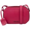 Burkely Nocturnal magenta női bőr oldaltáska, crossbody