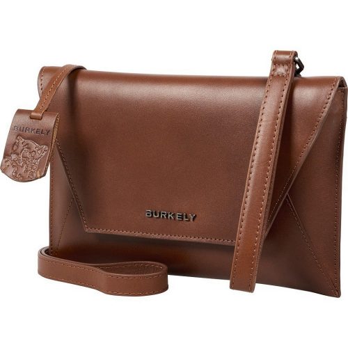 Burkely Nocturnal barna női bőr boritéktáska, crossbody