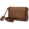 Burkely Keen Keira barna színű női bőr oldaltáska, crossbody