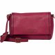 Burkely Keen Keira magenta színű női bőr oldaltáska, crossbody