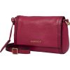 Burkely Keen Keira magenta színű női bőr oldaltáska, crossbody