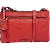 Burkely Rock Ruby piros női bőr oldaltáska, crossbody