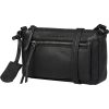 Burkely Rock Ruby fekete női bőr oldaltáska, crossbody