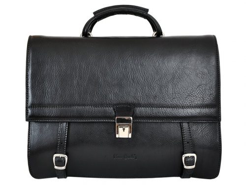 Pierre Cardin 1357 RM02 fekete férfi bőr aktatáska 41 x 30 x 16 cm