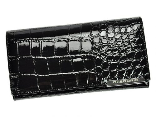 Gregorio BC-102 fekete női bőr pénztárca 18.5 x 9.5 x 3.5 cm