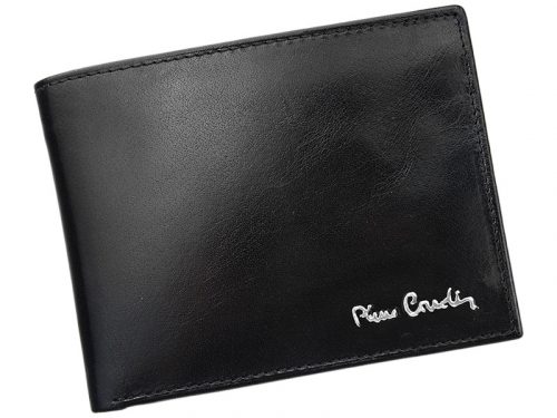 Pierre Cardin YS520.1 8805 RFID fekete férfi bőr pénztárca 12,5 x 9,5 cm