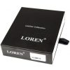 Loren CRM-70-05 fekete bőr irattartó 8 x 10.5 x 2.5 cm