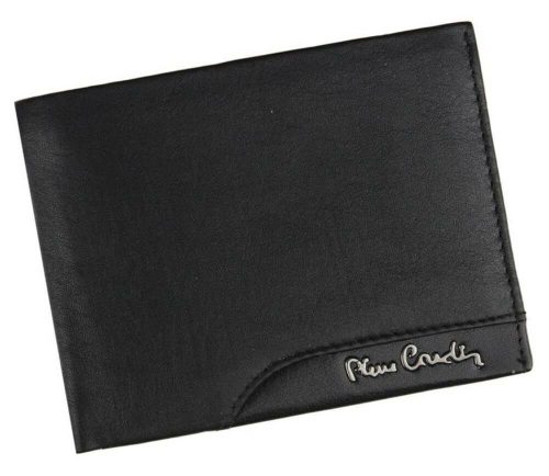 Pierre Cardin fekete színű, férfi bőr pénztárca, RFID védelemmel, 12,5 × 9,5 cm