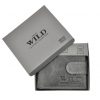 Wild N0035L-CHM RFID szörke férfi bőr pénztárca 11 x 9 x 2 cm