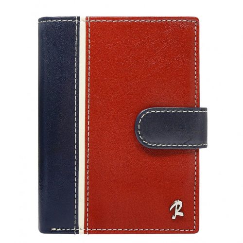 Rovicky 326L-RBA-D RFID navy férfi bőr pénztárca 10 x 12.5 x 2 cm