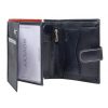 Rovicky 326L-RBA-D RFID navy férfi bőr pénztárca 10 x 12.5 x 2 cm