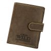 Wild N4L-P-CHM RFID barna férfi bőr pénztárca 10.5 x 13 x 3 cm