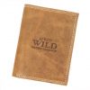 Wild N4-P-CHM RFID konyakbarna férfi bőr pénztárca 10 x 13 x 2.5 cm