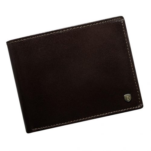 Rovicky N61-RVT RFID barna férfi bőr pénztárca 12,5 x 9,5 cm