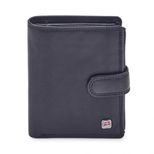 Nordee GW-02 RFID fekete férfi bőr pénztárca 11 x 12.8 x 3 cm