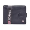 Nordee GW-04 RFID fekete férfi bőr pénztárca 13.5 x 10.5 x 3 cm