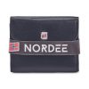 Nordee GW-3770 RFID fekete férfi bőr pénztárca 7 x 9 x 2 cm