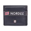 Nordee GW-3822 RFID fekete férfi bőr pénztárca 8 x 10 x 2 cm