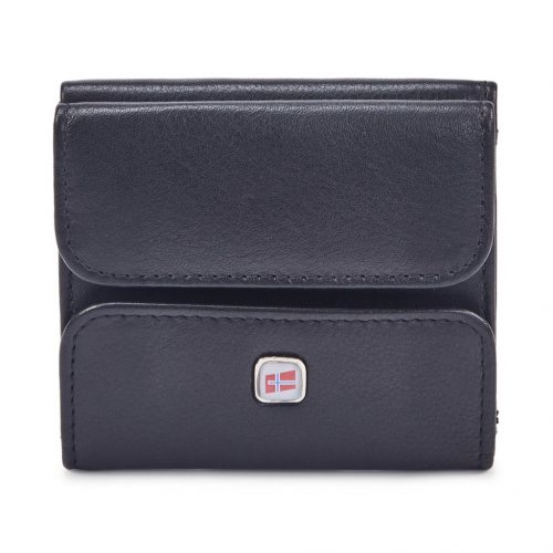 Nordee GW-3765 RFID fekete férfi bőr pénztárca 8 x 8.5 x 2 cm