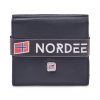 Nordee GW-3765 RFID fekete férfi bőr pénztárca 8 x 8.5 x 2 cm