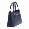 MiaMore 01-035 (22-005-1) navy női bőr kézitáska 32 x 23 x 12 cm