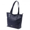 MiaMore 01-058 navy kék női bőr válltáska, shopper 40 x 30 x 12 cm