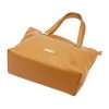 MiaMore 01-058 cognac barna női bőr válltáska, shopper 40 x 30 x 12 cm