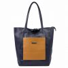 MiaMore 01-060   navy női bőr kézitáska 39 x 37 x 13 cm