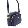 MiaMore 01-062   GOLD navy női bőr kézitáska 18.5 x 13.5 x 7.5 cm