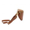 Patrizia 417-003 GOLD barna női bőr övtáska, crossbody 25 x 15 x 6 cm