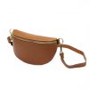 Patrizia 417-003 GOLD barna női bőr övtáska, crossbody 25 x 15 x 6 cm