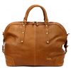 Pierre Cardin TILAK112 10323 konyakbarna bőr utazótáska 55 x 38 x 23 cm