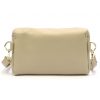 Luka 01-001 GOLD bézs női bőr oldaltáska, crossbody 22 x 13 x 7 cm