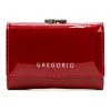 Gregorio CB-117 piros lakkbőr női pénztárca 12 x 8.5 x 3 cm