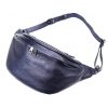 Luka 24-010 DOLLARO MET navy női bőr övtáska, crossbody 34 x 19 x 13 cm