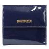 Mato Grosso 0614-32 RFID navy lakkbőr női pénztárca 10.5 x 10 x 3 cm