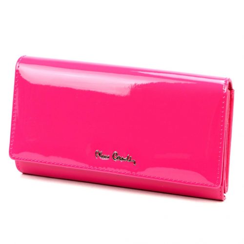 Pierre Cardin 07 SHINY 102 magenta női rostbőr-bőr pénztárca 18,5 x 10,5 cm