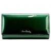 Pierre Cardin 07 SHINY 102 zöld női rostbőr-bőr pénztárca 18,5 x 10,5 cm