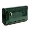 Pierre Cardin 07 SHINY 102 zöld női rostbőr-bőr pénztárca 18,5 x 10,5 cm