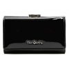 Pierre Cardin 07 SHINY 108 fekete női rostbőr-bőr pénztárca 14,5 x 9 cm