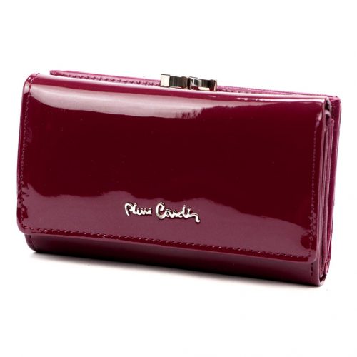 Pierre Cardin 07 SHINY 108 bordó női bőr-rostbőr pénztárca 14,5 x 9  cm