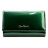 Pierre Cardin 07 SHINY 108 zöld női rostbőr-bőr pénztárca 14,5 x 9 cm