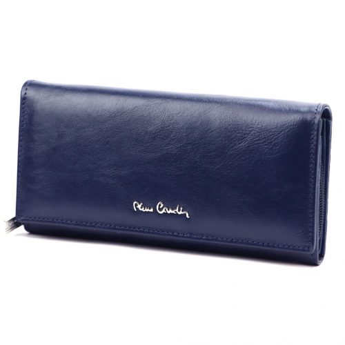 Pierre Cardin 06 ITALY 106 navy női marhabőr pénztárca 19 x 9.8 x 3.5 cm