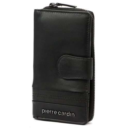 Pierre Cardin TILAK130 2202 fekete női bőr pénztárca 9,5 x 17 cm