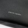 Pierre Cardin 504 MANDY01 fekete férfi laptoptartós rostbőr hátizsák 15,6"  33 x 43 x 14 cm