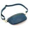 Patrizia 417-003 GOLD türkiz női bőr övtáska, crossbody 25 x 15 x 6 cm